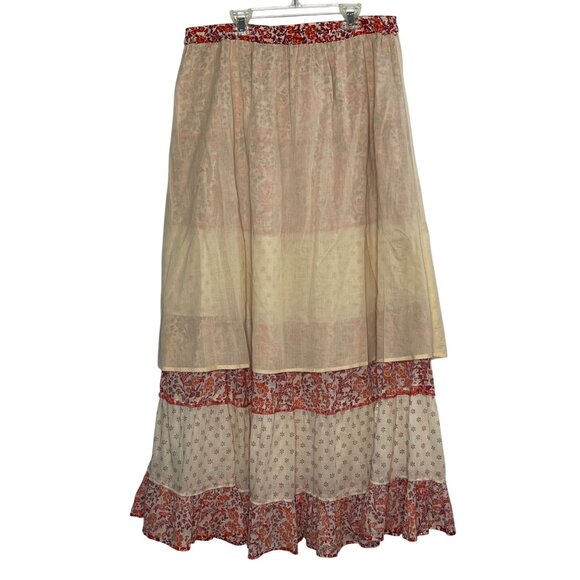 Rachel Zoe Women's Tiered Floral Maxi Skirt Size M - Picture 5 of 11